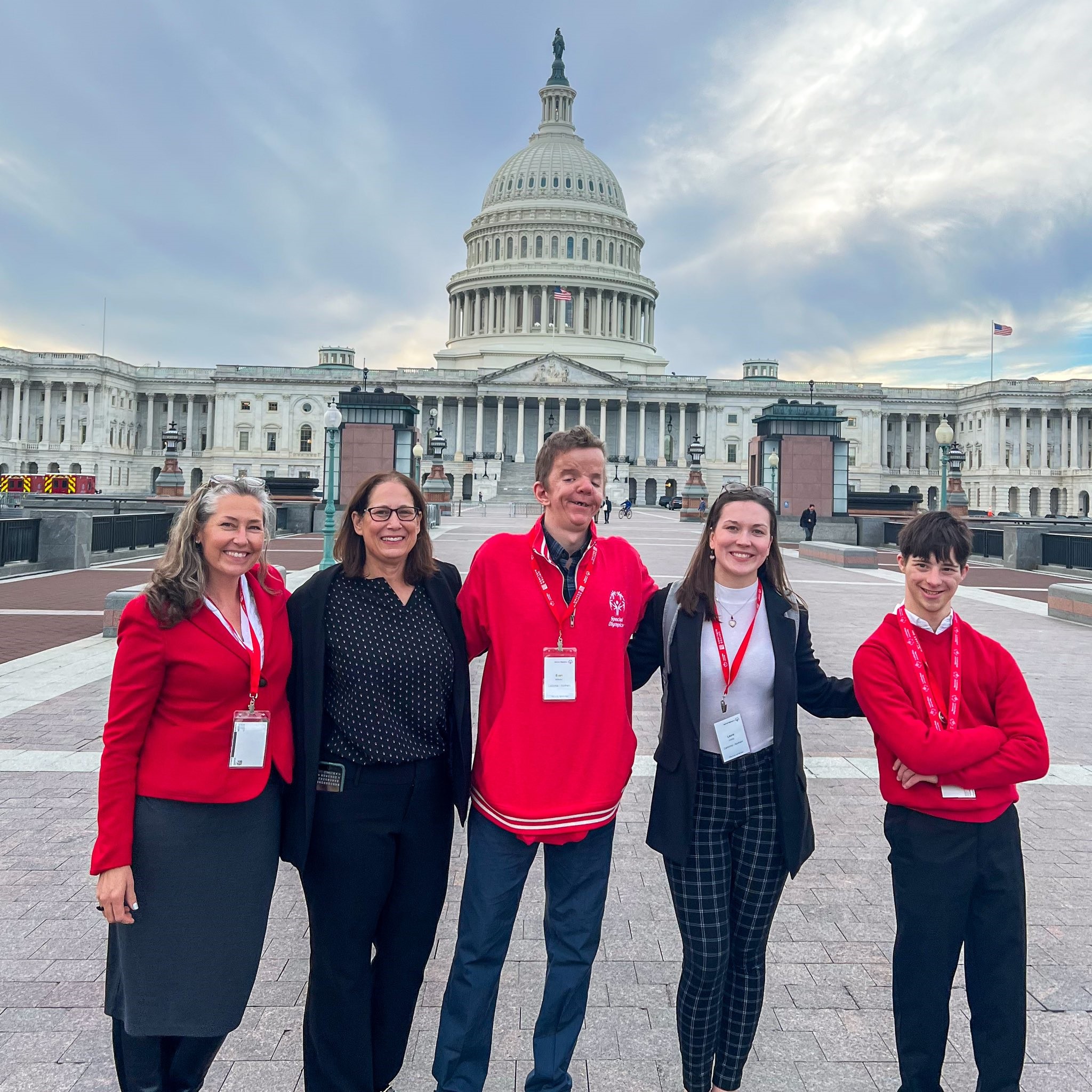 Athletes and staff at Hill Day in Washington DC