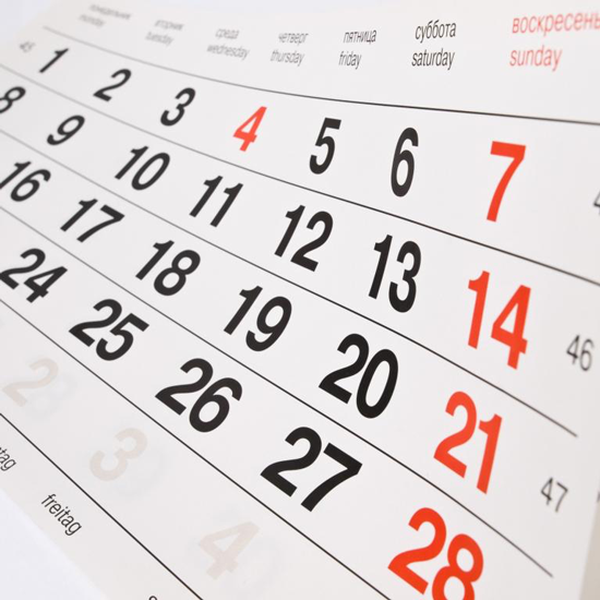 Calendar of Events