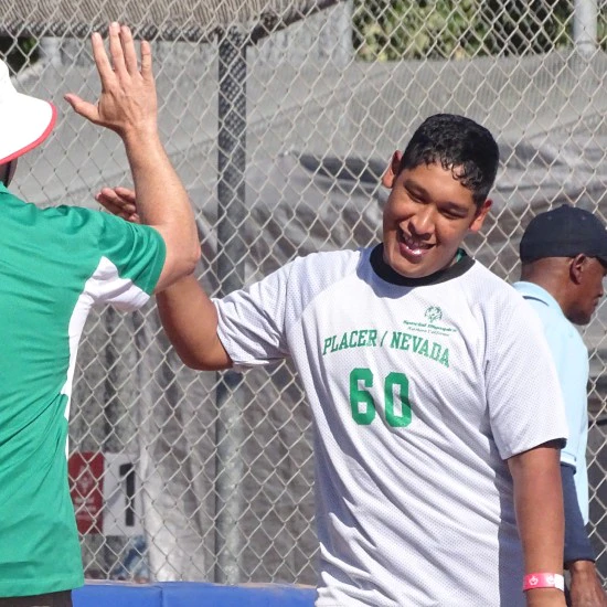 athlete giving high five image